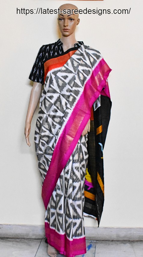 Saree with geometrical pattern