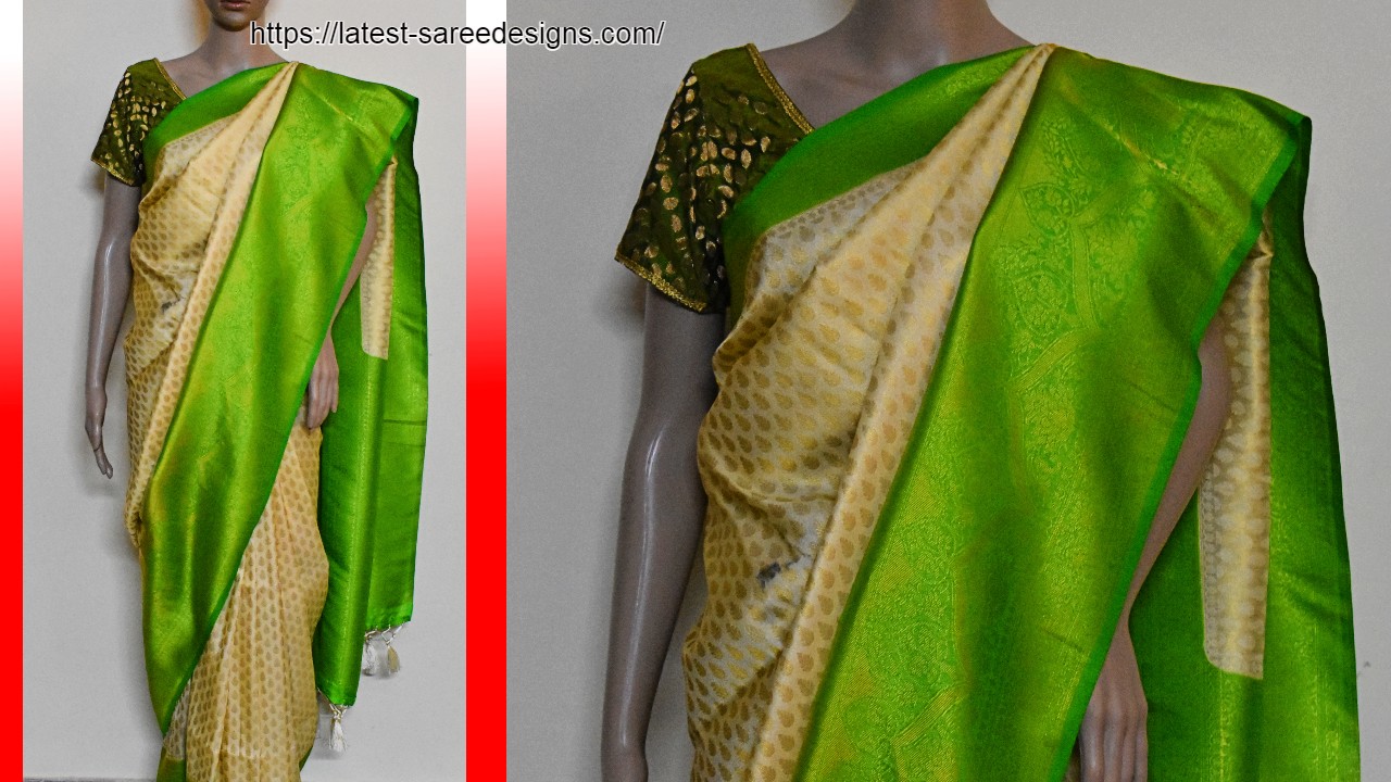 Silk cotton with Banaras motifs weave all over