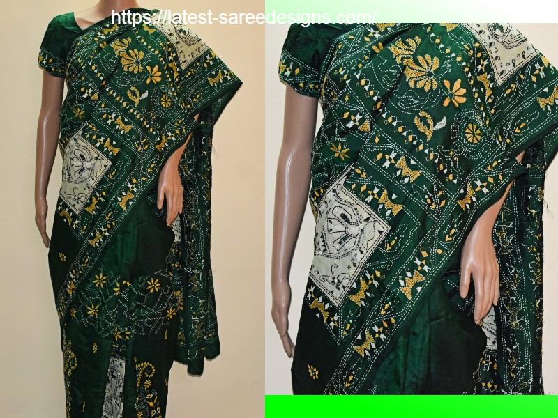 Indian Embroidery Sarees- Katha/Kanta sarees - Latest Saree Designs