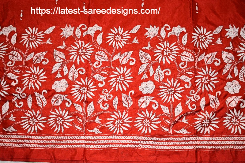 Indian Embroidery sarees- Kathawork sarees