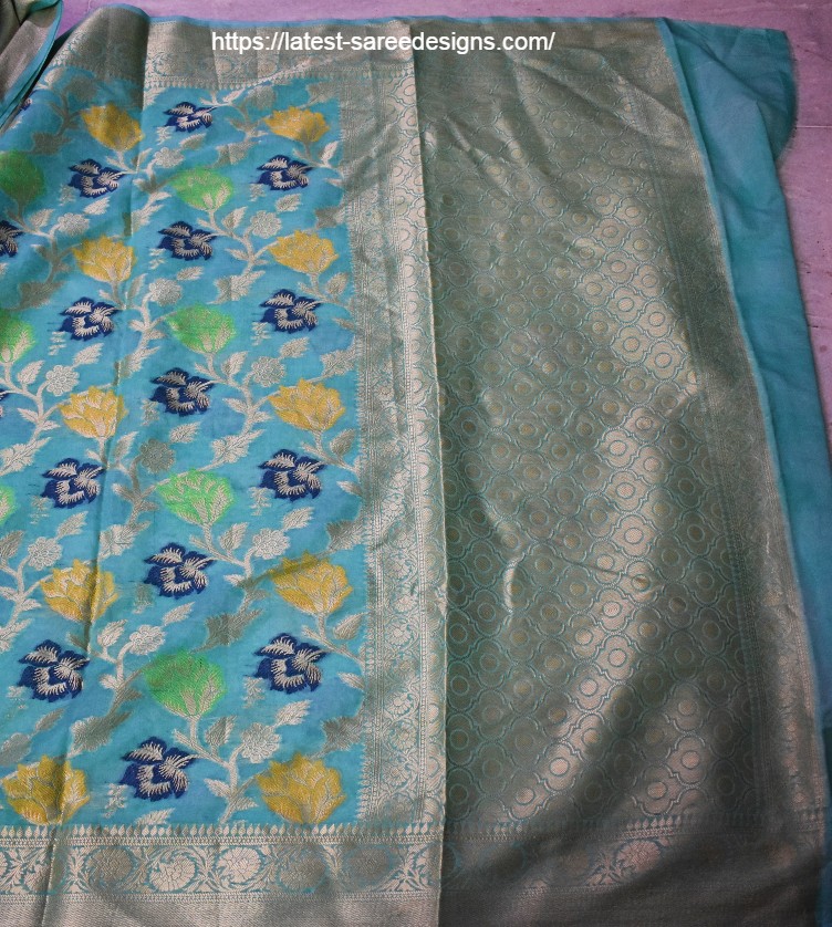 Banarasi saree with jaal design