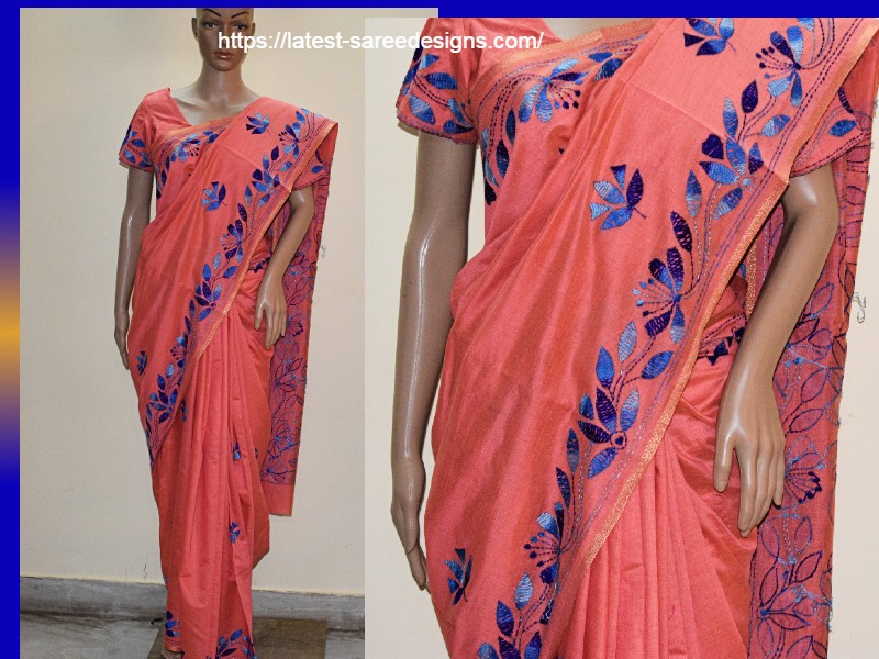 Embroidered saree